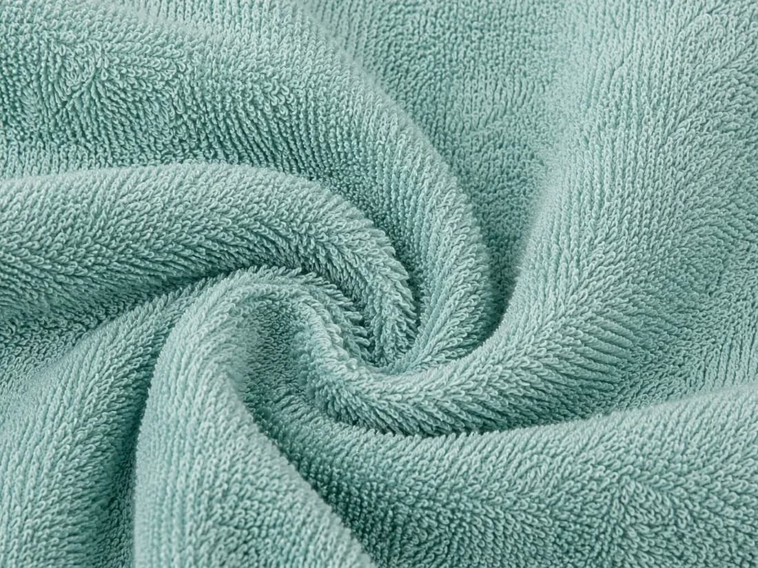 A soft swirl of Zaydtex ZaHa terry towelling fabric